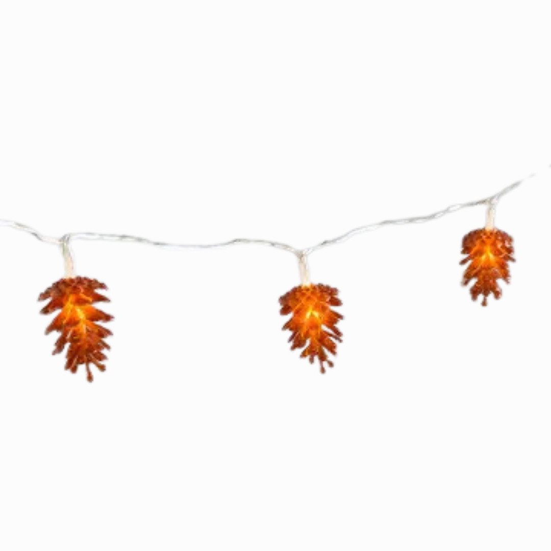 Pinecone Lightstring minimalist art object  