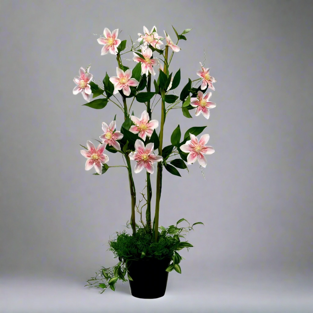 Pink Clematis Perfection decorative home ornament
