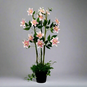 Pink Clematis Perfection decorative home ornament