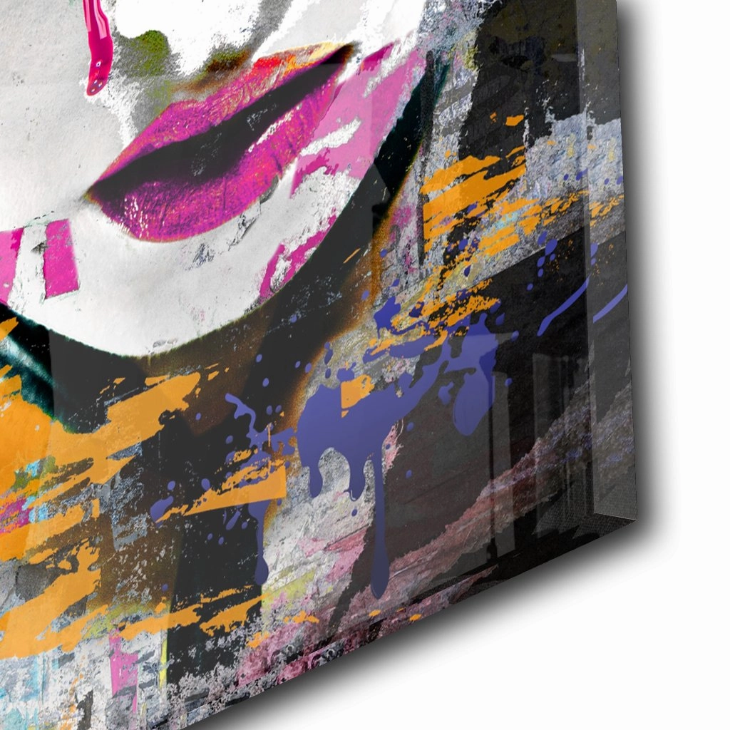Pink Evil Look Neon on acrylic glass