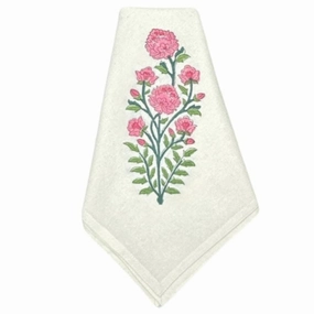 Pink Flower Motif Napkin, Set of 4 cute desktop display