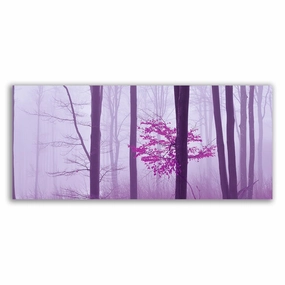Pink Forest framed mural artwork
