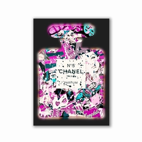 Pink Fragrance by RS Artist framed mural artwork