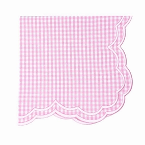 Pink Gingham Bettina Napkin, Set of 4 cute desktop display