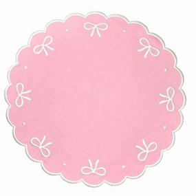 Pink Juliet Bows Placemat, Set of 4 cute desktop display