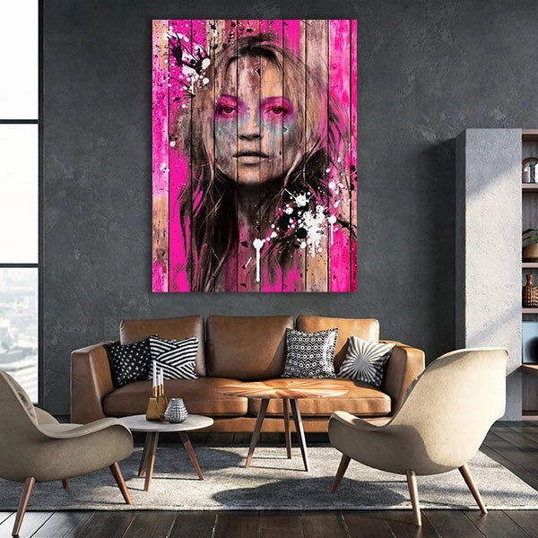 Pink Kate Moss by Frank Amoruso 