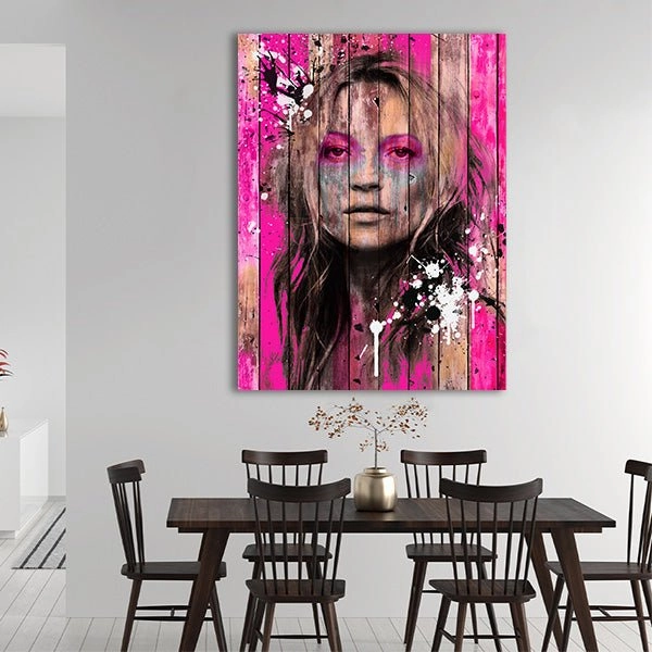Pink Kate Moss by Frank Amoruso 