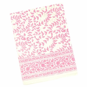 Pink Leaves Tablecloth cute desktop display