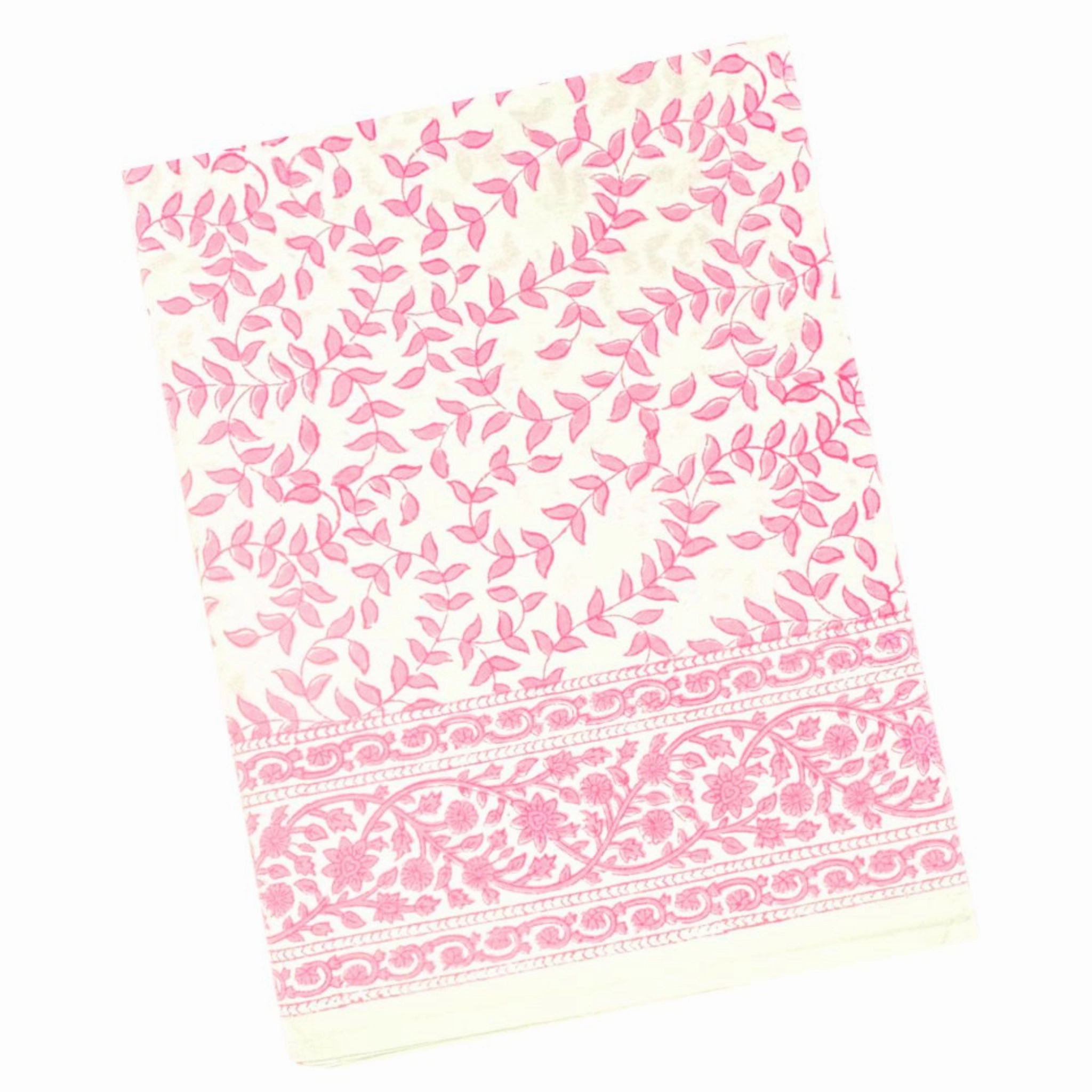 Pink Leaves Tablecloth cute desktop display