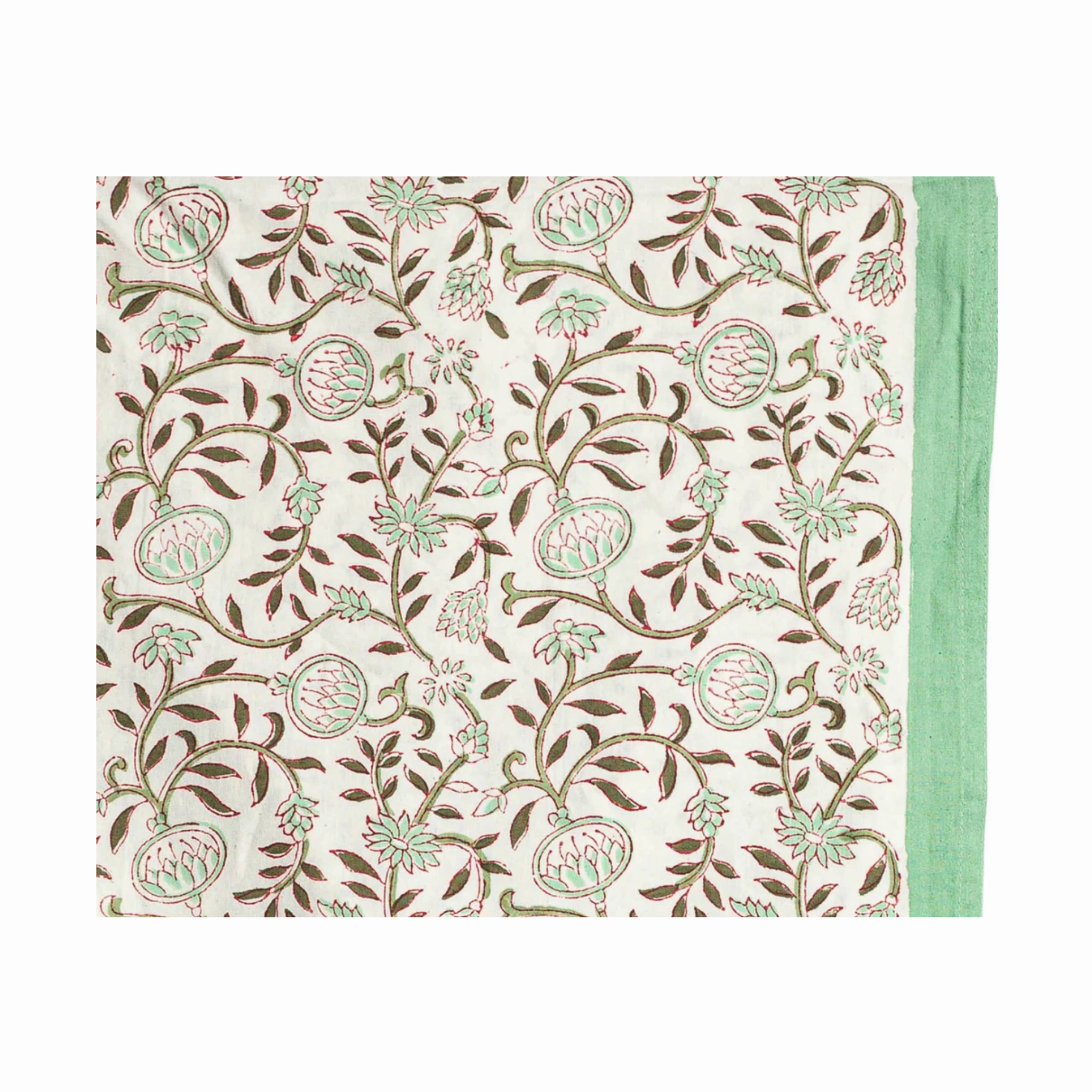 Pink Pomegranate Cabana Printed Floral Tablecloth mini desktop sculpture