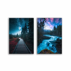 Pioneering - Duo by Calibreus framed mural artwork