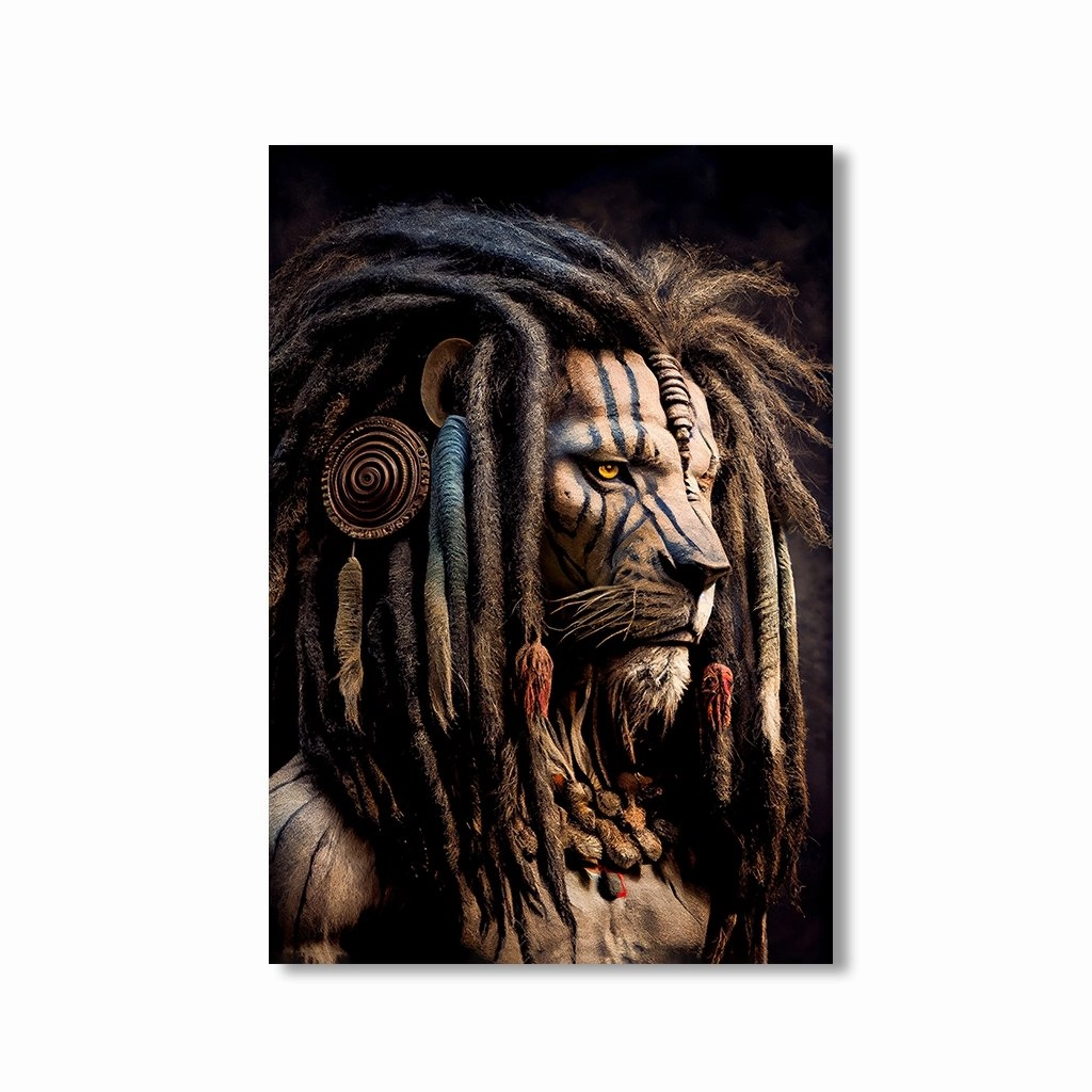 Pirate Lion by Nilo framed mural artwork