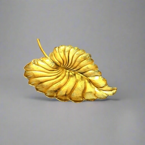 Platter leaf decorative home ornament
