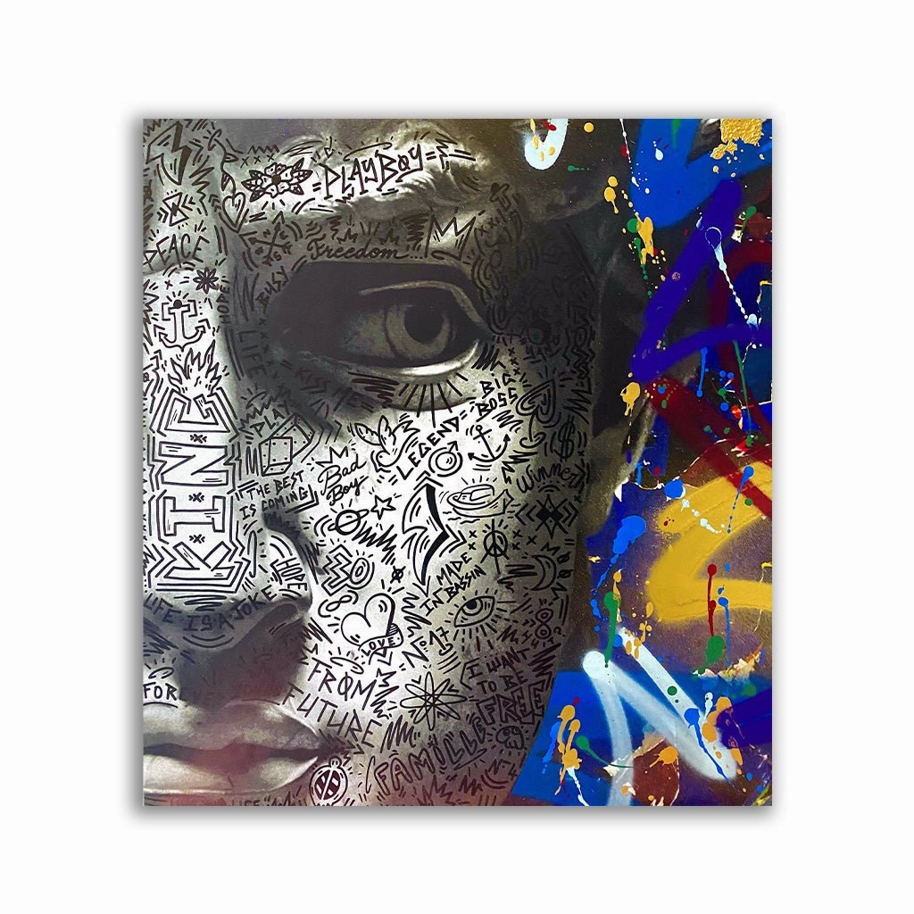 Playboy by RS Artist framed mural artwork