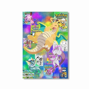 Pokmon Art by Kiss Pink framed mural artwork