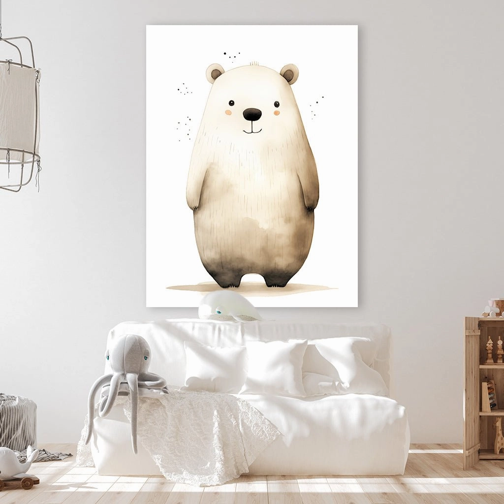 Polar Bear Watercolor by Daniel Decker