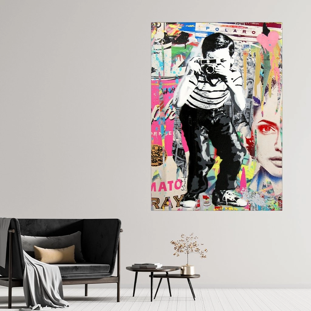 Polaroid Boy by Banksy