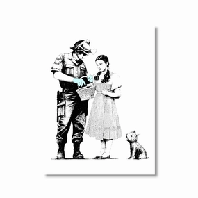 Police Control by Banksy framed mural artwork