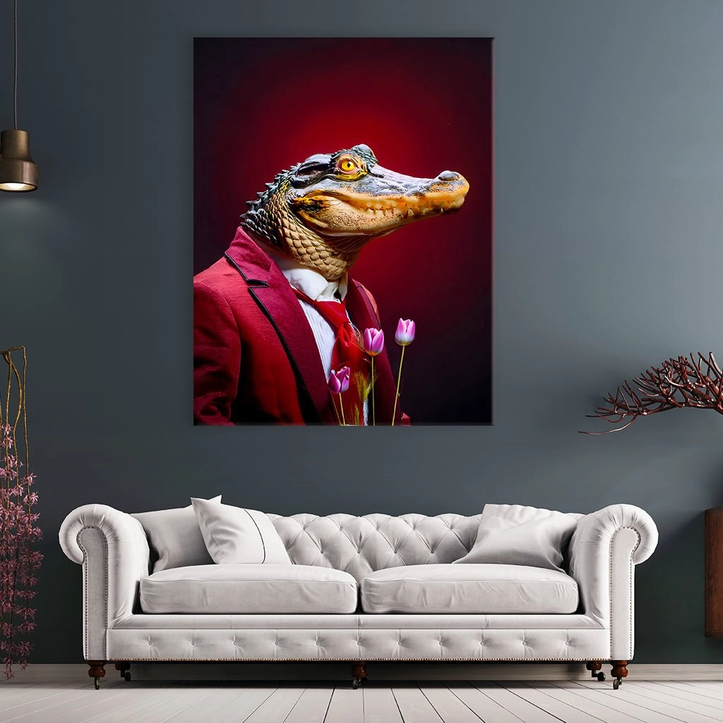 Polite crocodile by Aldanis