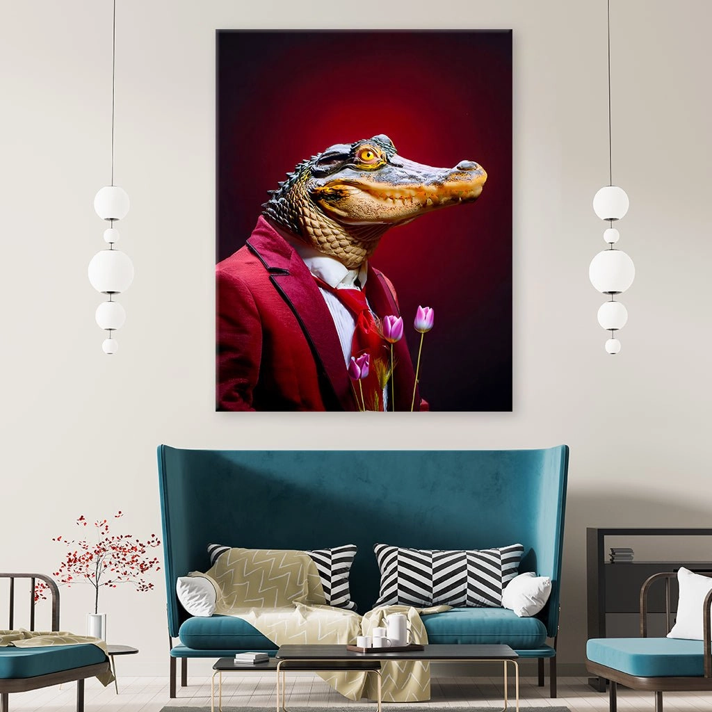Polite crocodile by Aldanis