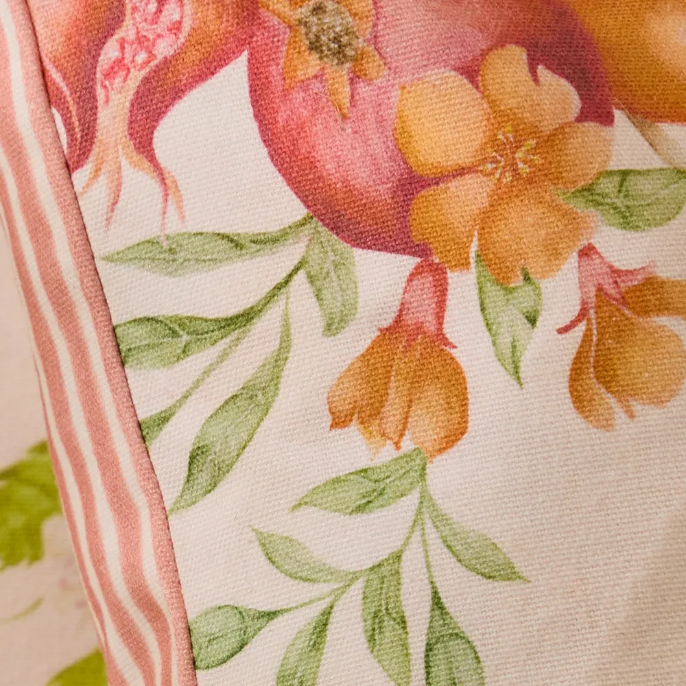 Pomegranate Grove Printed Cushion Red