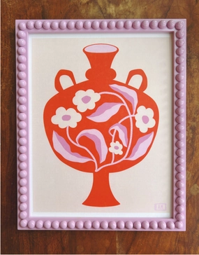 POP OF PINK minimalist art object  