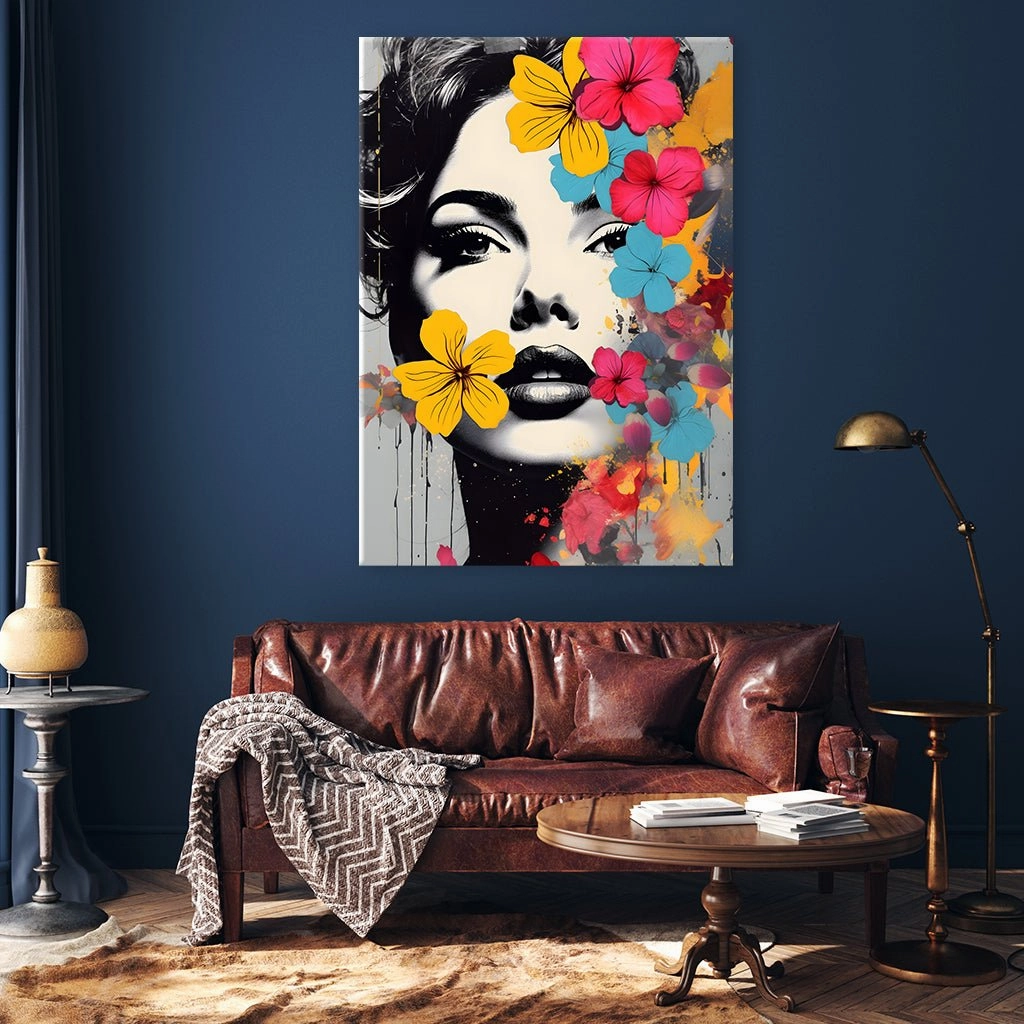Popart Flowerwoman by Rosa Piazza 