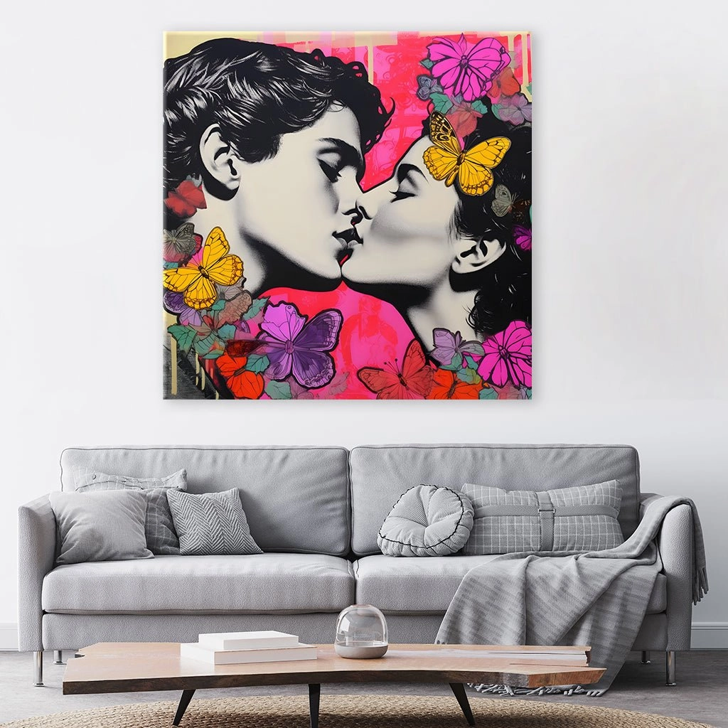 Popart Kiss by Rosa Piazza 