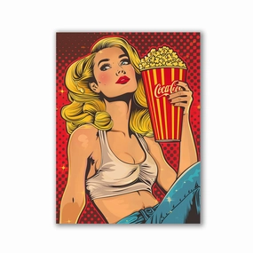 Popcorn Time by Frank Daske framed mural artwork