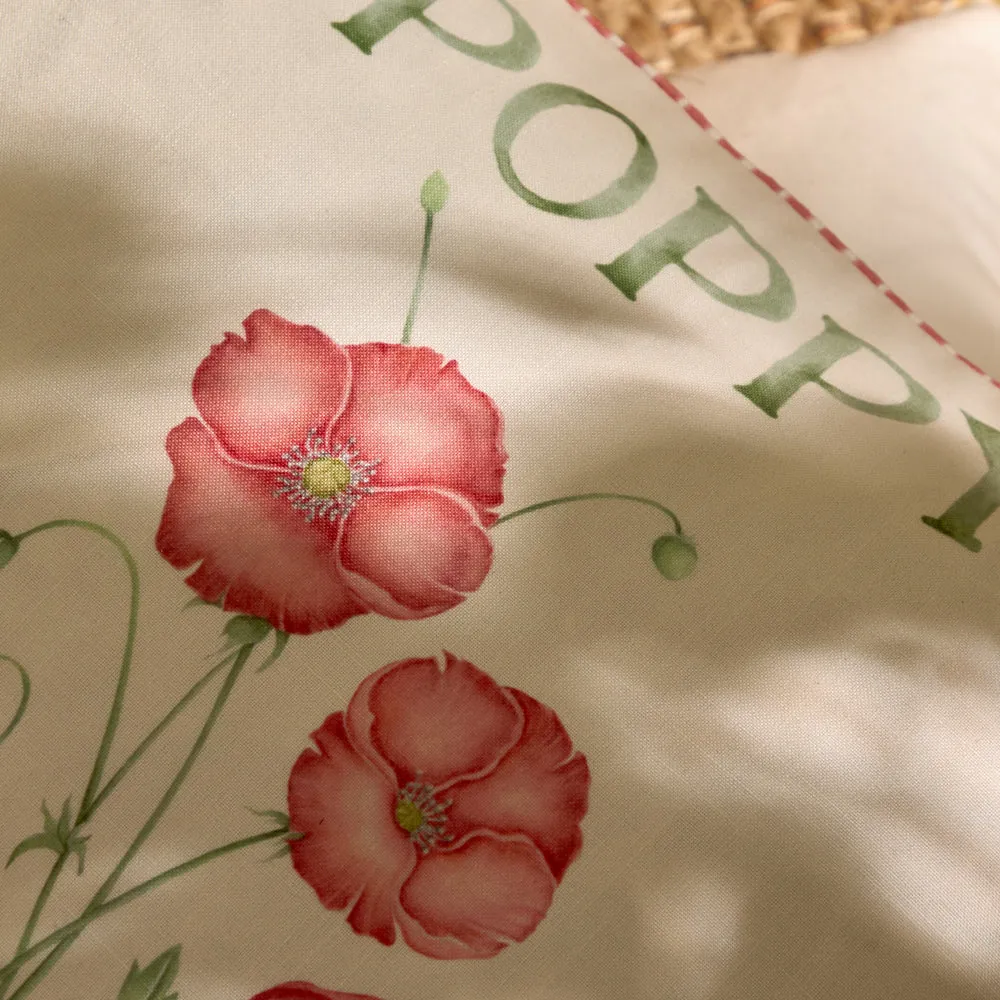Poppy Printed Outdoor Cushion Red