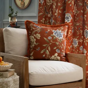 Porcelain Garden Chenille Cushion Rust modern fashion rug  