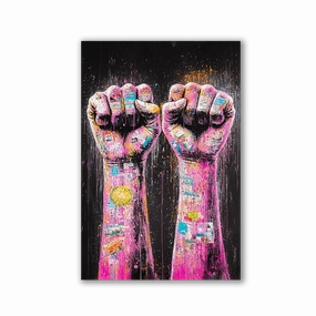 Power Up No1 by Catill framed mural artwork