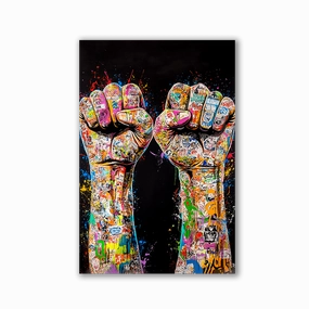 Power Up No2 by Catill framed mural artwork