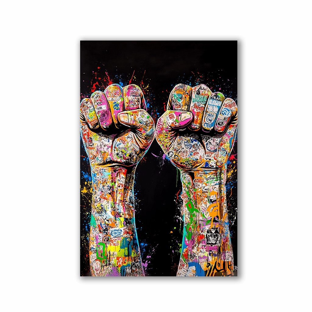 Power Up No2 by Catill framed mural artwork