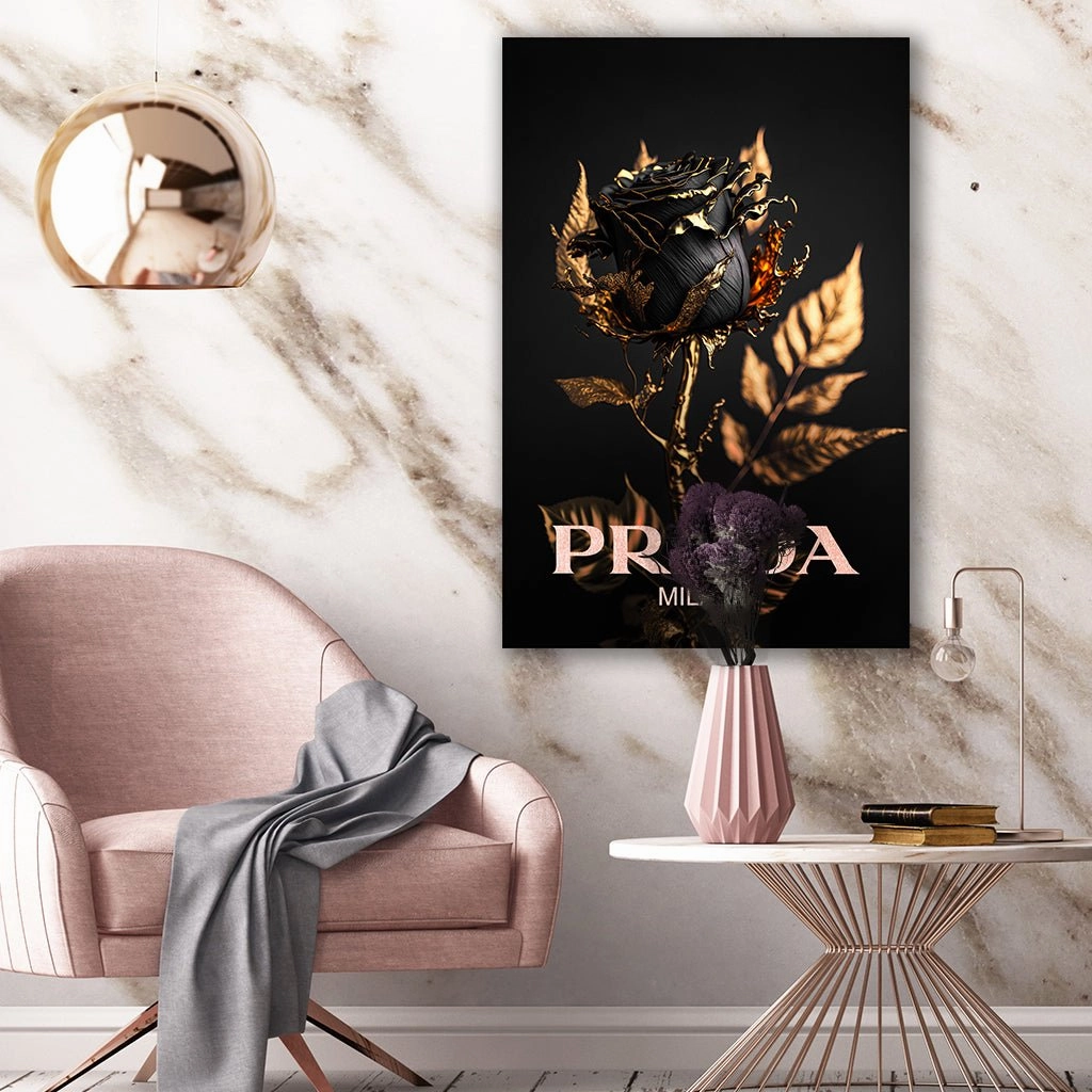 Prada Black Rose by Adrian Vieriu Ros on Acrylic