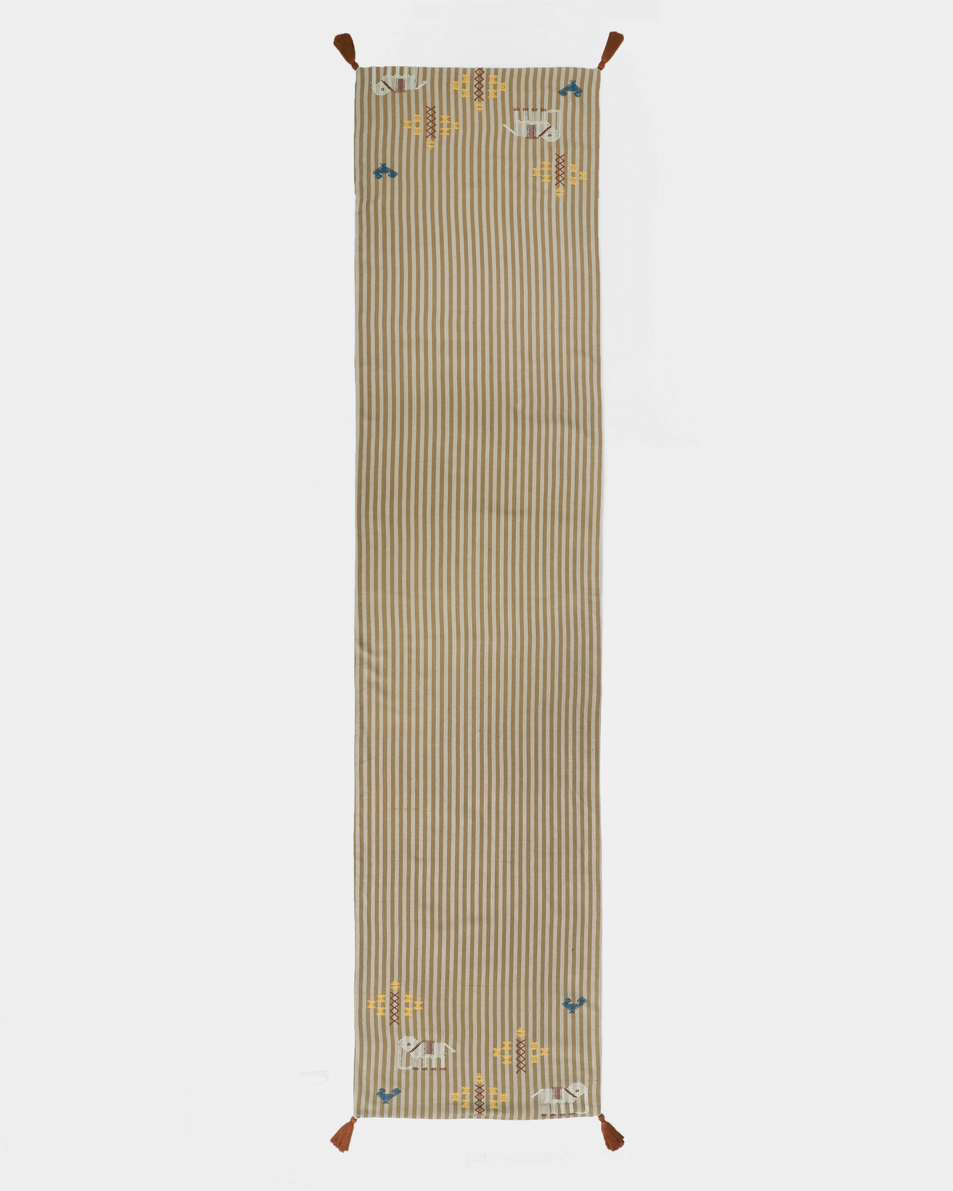 Preetha Extra Weft Cotton Table Runner