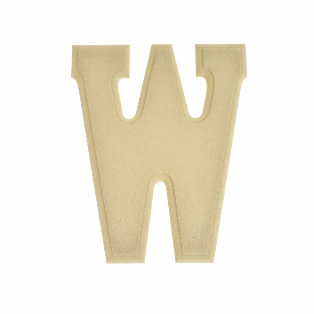 Pressed Board Beveled Wooden Letters and Numbers, 6-inch