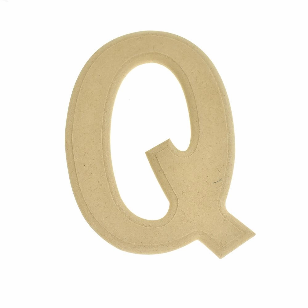 Pressed Board Beveled Wooden Letters and Numbers, 6-inch