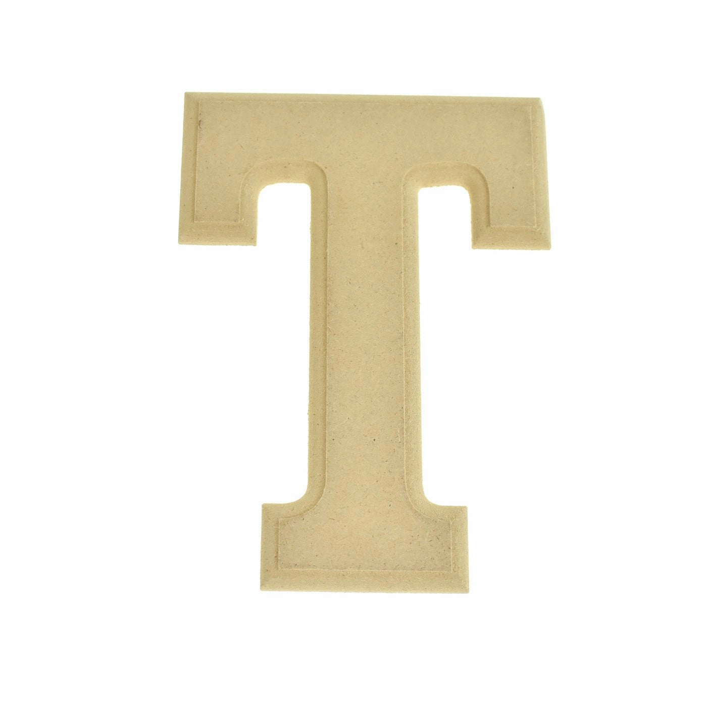 Pressed Board Beveled Wooden Letters and Numbers, 6-inch