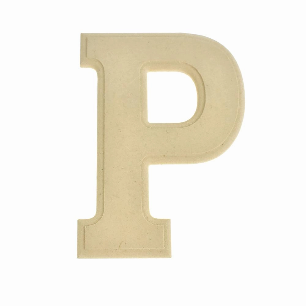 Pressed Board Beveled Wooden Letters and Numbers, 6-inch