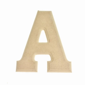Pressed Board Beveled Wooden Letters and Numbers, 6-inch wooden room decoration