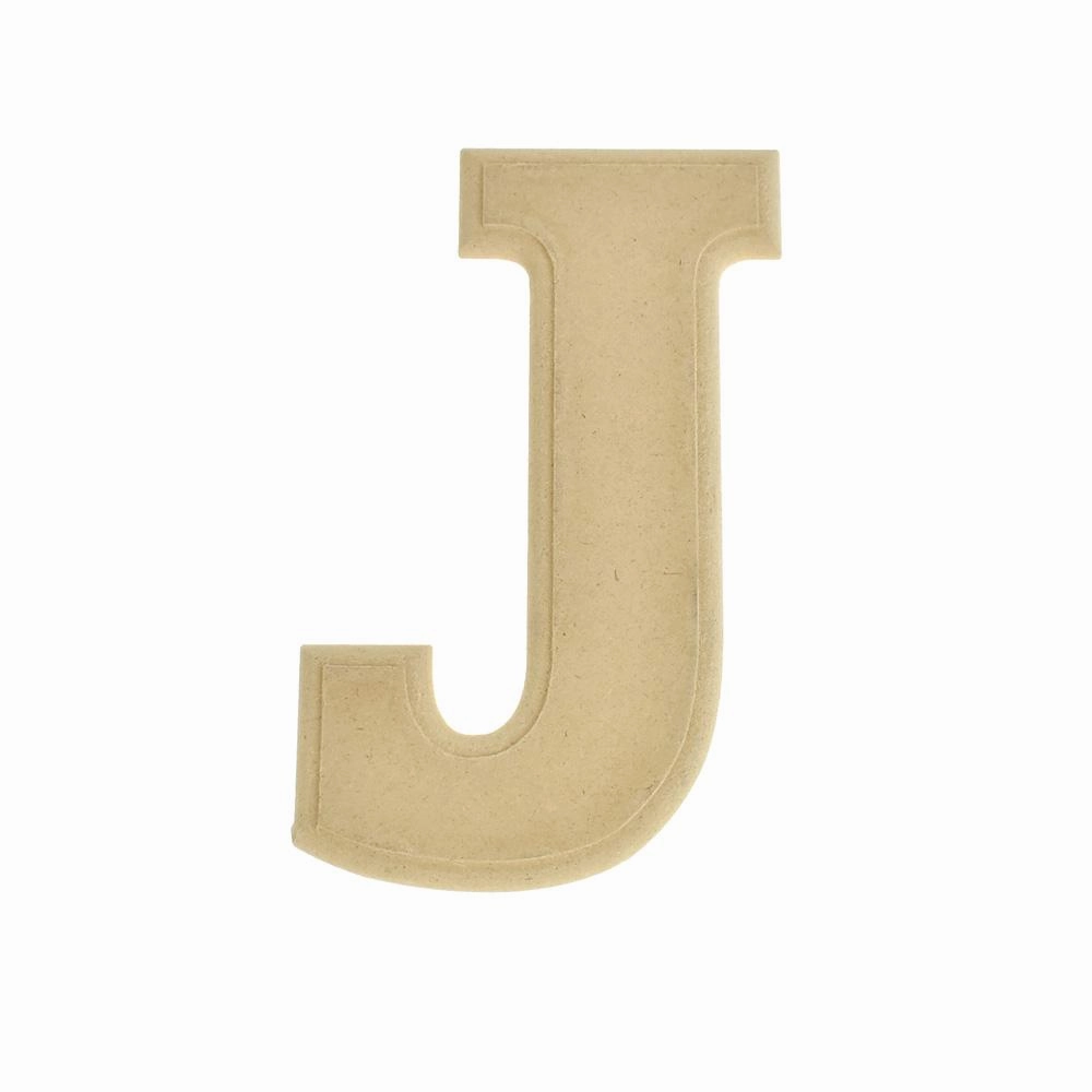 Pressed Board Beveled Wooden Letters and Numbers, 6-inch