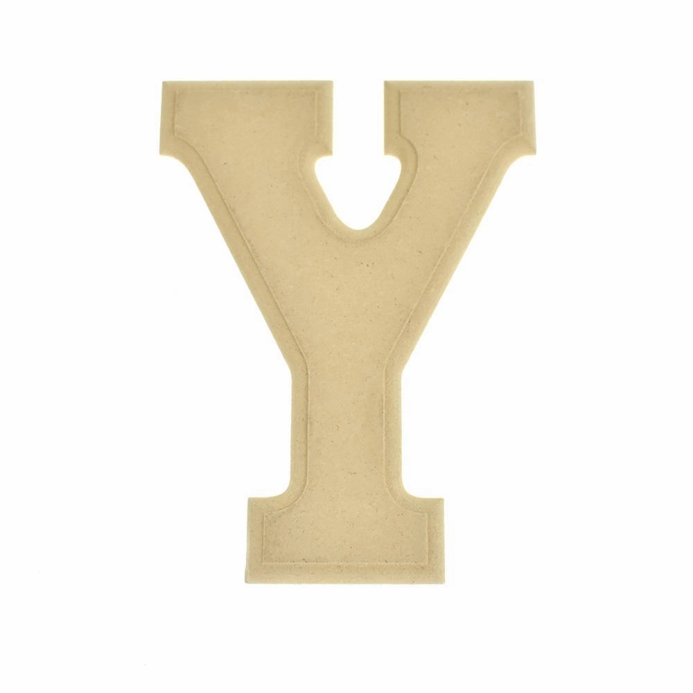 Pressed Board Beveled Wooden Letters and Numbers, 6-inch