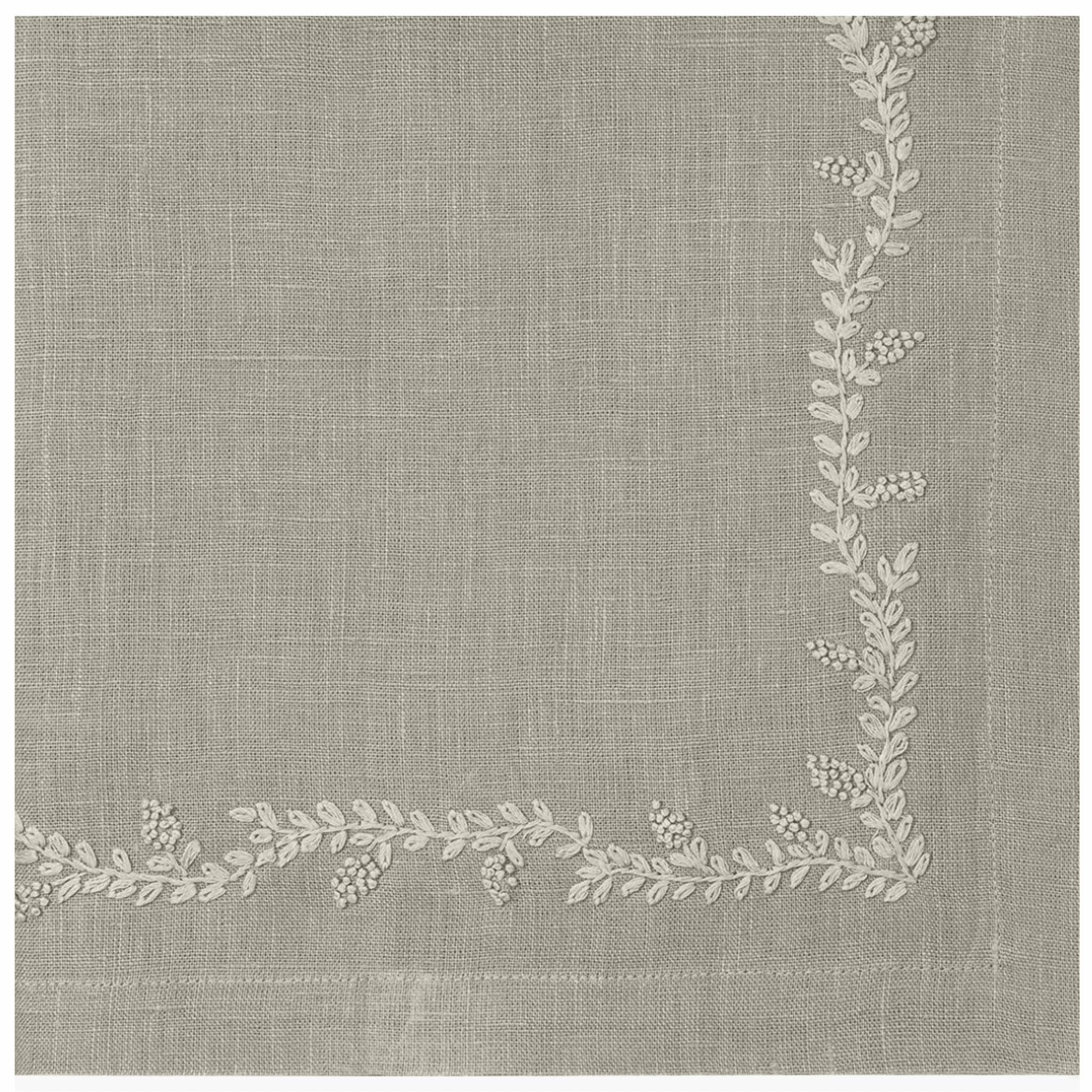 Prism Vine Design Linen Dinner Napkins