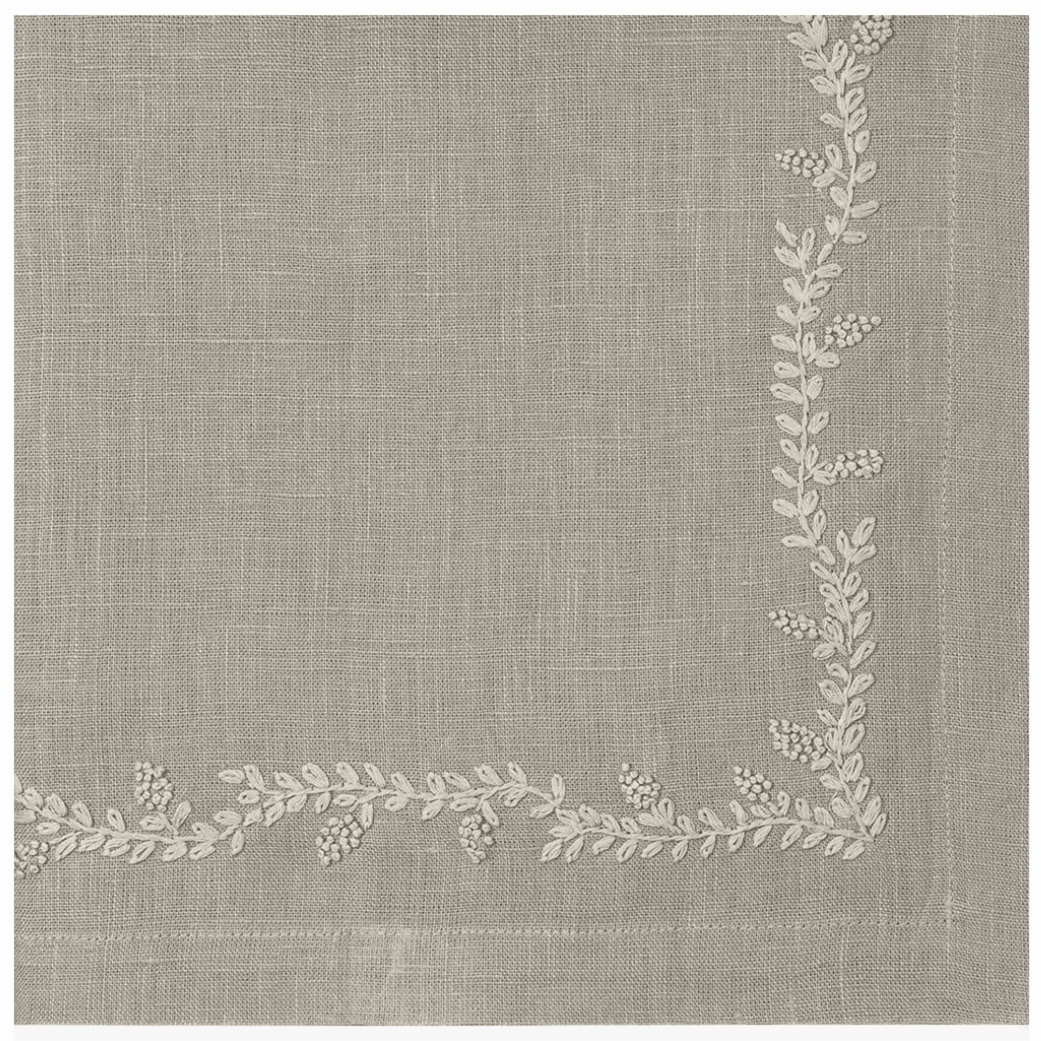 Prism Vine Design Linen Dinner Napkins