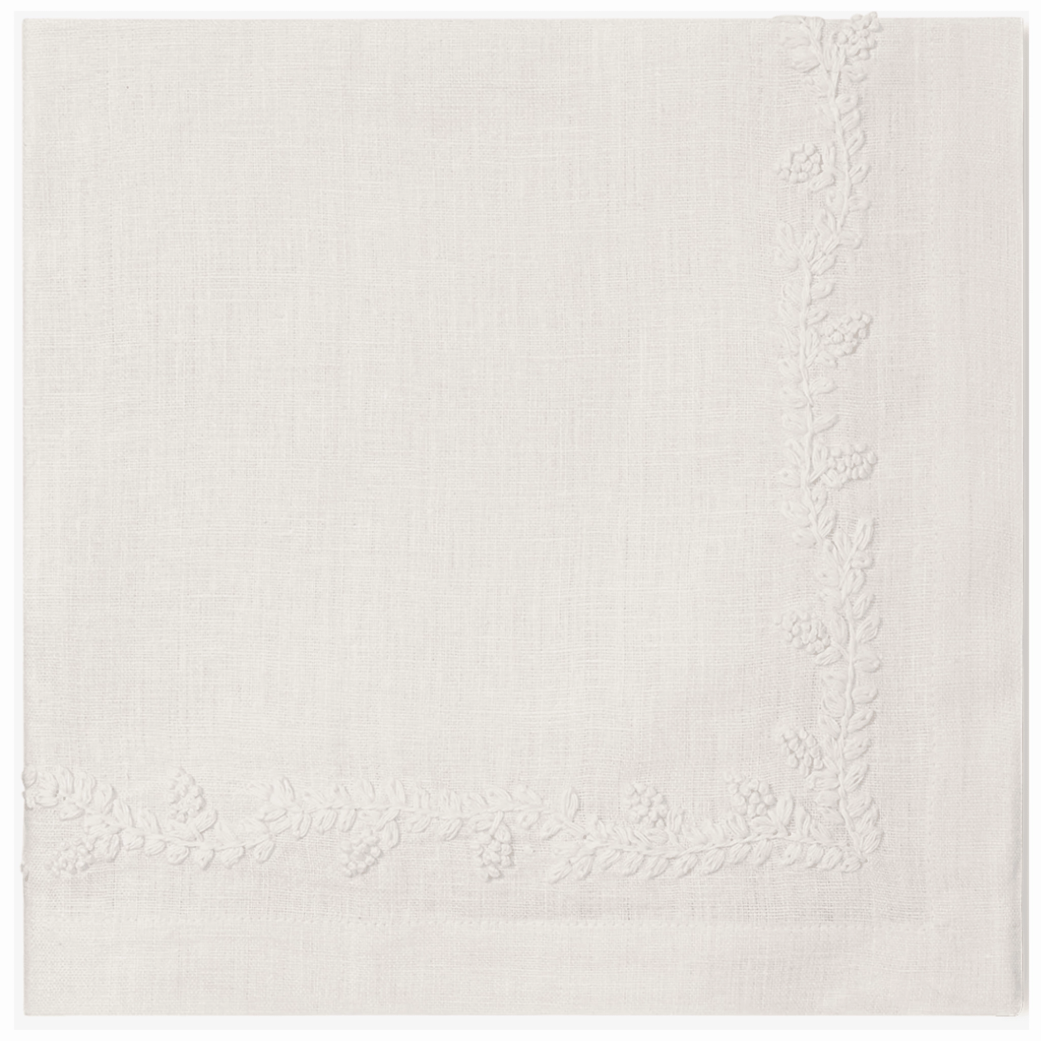 Prism Vine Design Linen Dinner Napkins mini desktop sculpture