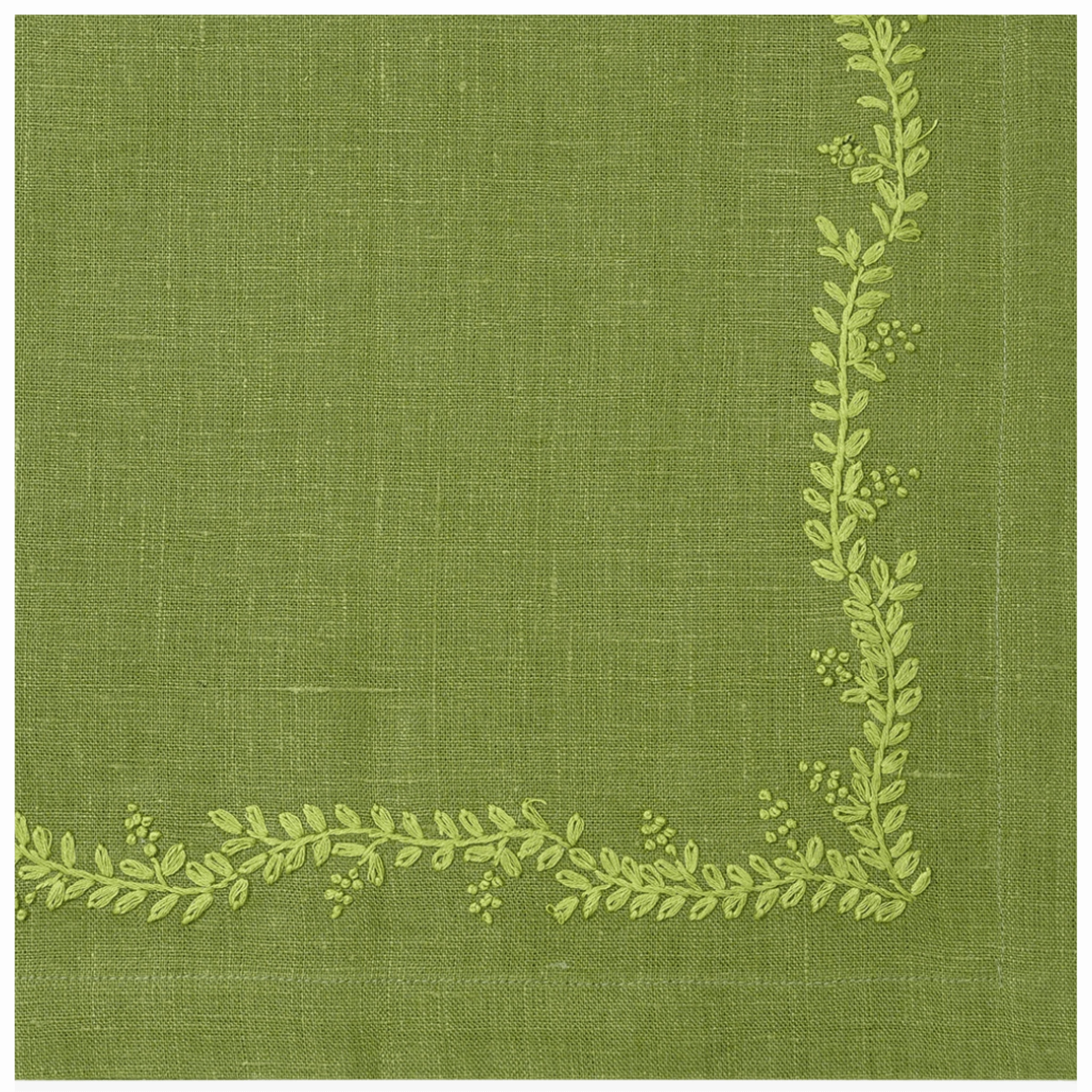 Prism Vine Design Linen Dinner Napkins