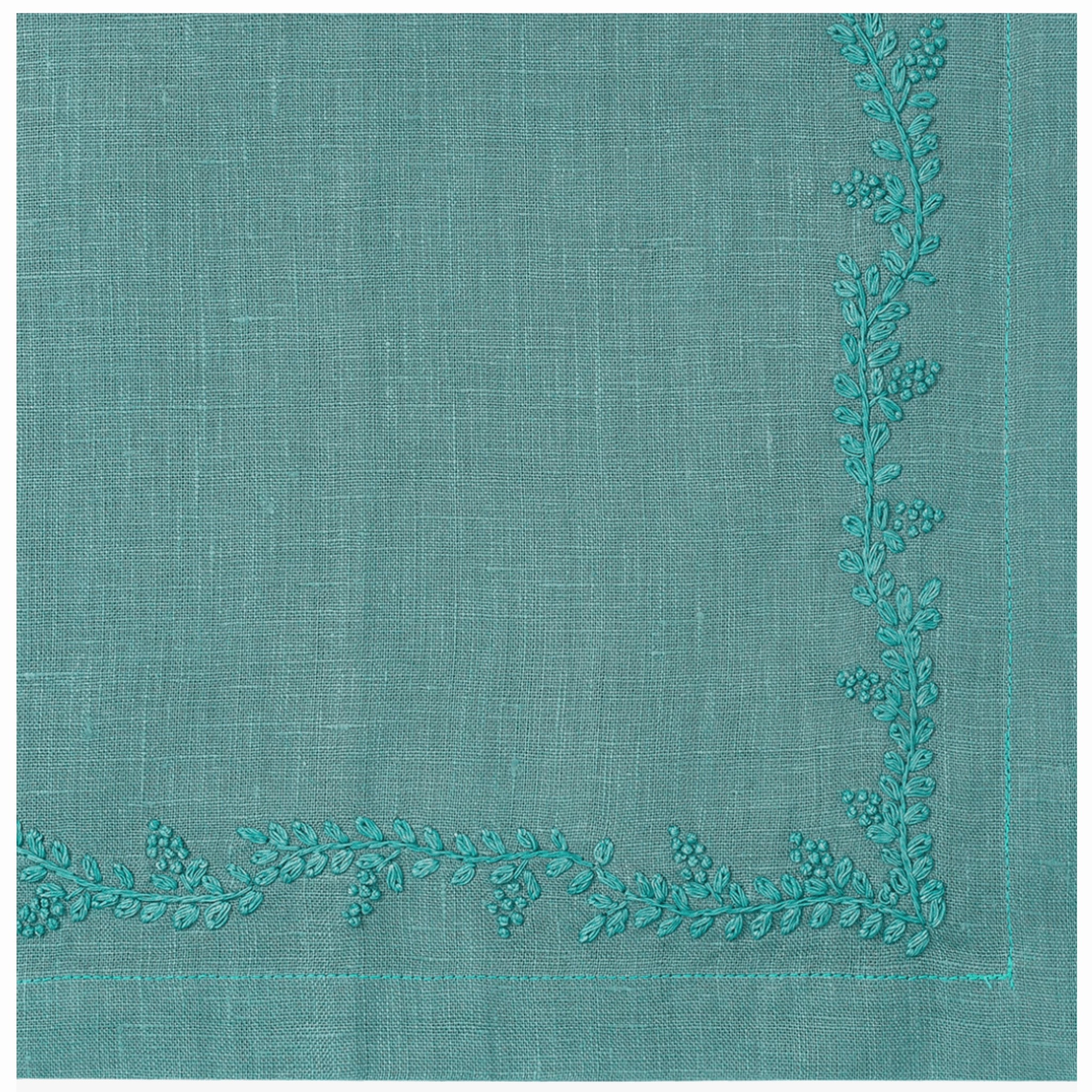 Prism Vine Design Linen Dinner Napkins