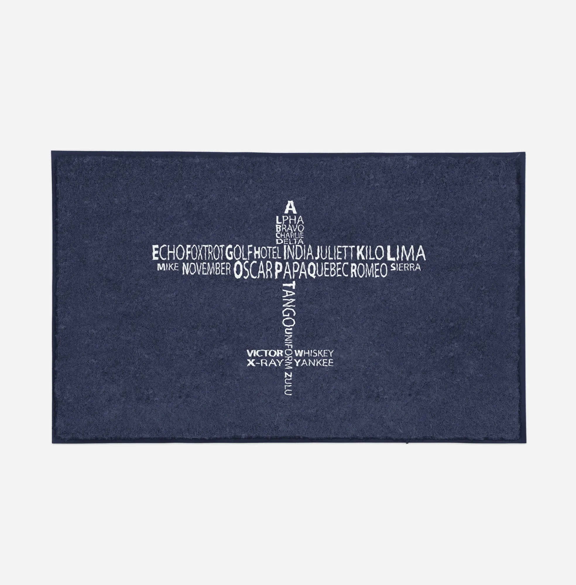 Propeller Shape Aviation Alphabet Designed Door Mats