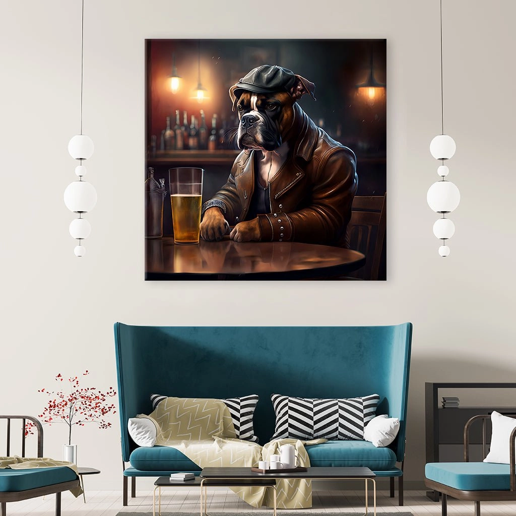 Pub Pups - Boxer by Natale Palazzo 